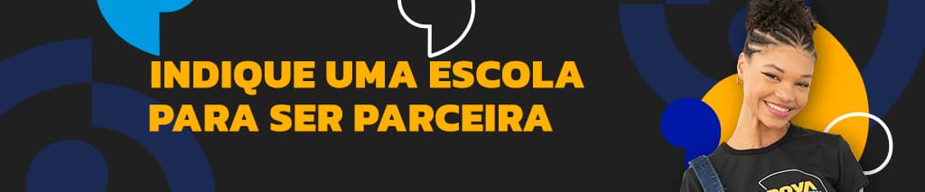 banner indique uma escola